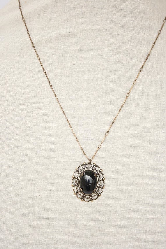 Handmade Necklace Black Onyx Necklace Black Onyx Pendant Black