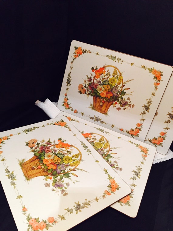 Pimpernel Placemats Flower Basket Dinner Size In