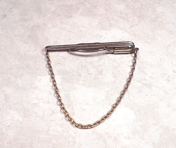 Hickok Tie Clip Vintage Silver Tone Cravat Holder by SharkysWaters
