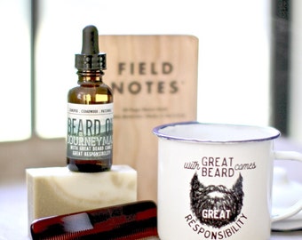 Mens grooming kit, funny gift for him, Husband Gift, Groomsman Gift Beer Mug, Dad Gift, Beard Gift, Beard Oil, Beard Care Kit,