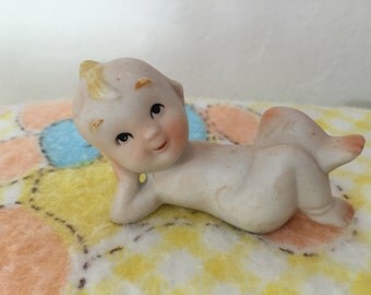 Vintage Bisque Kewpie Figurine ~ Baby Shower Ideas ~ Baby ~ Cake Toppers