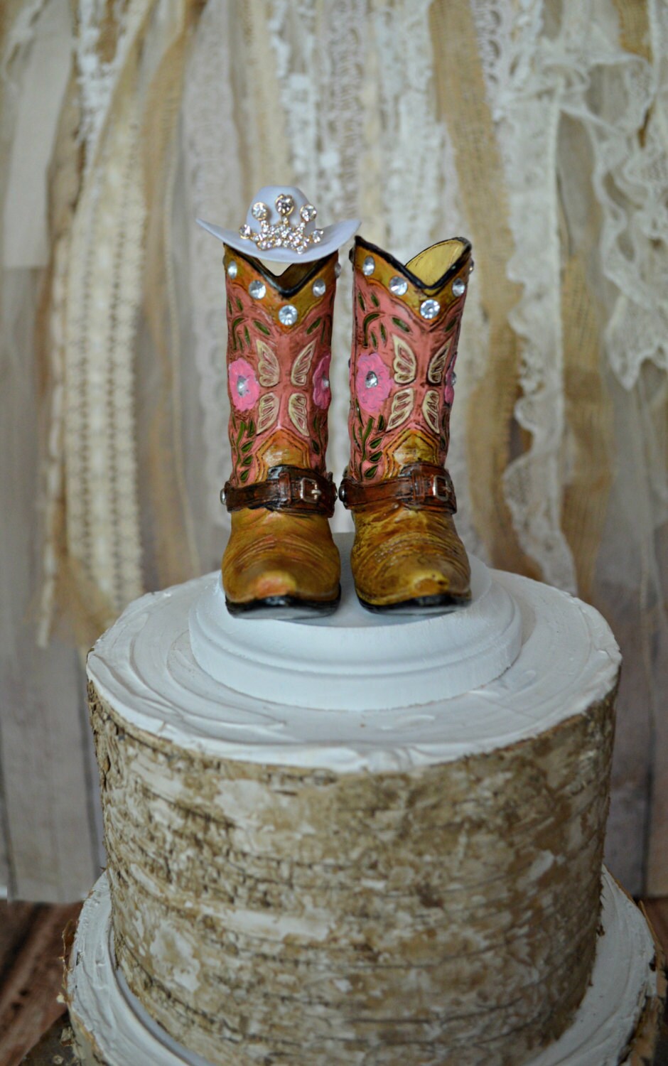 Cowgirl the birthday party cake topper girl's birthday