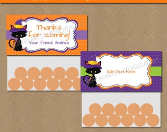 Kids Halloween Bag Toppers - Halloween Birthday Bag Toppers - Halloween Goodie Bag Labels - Halloween Treat Bags - Printable Bag Toppers