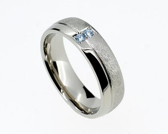 palladium wedding band with blue diamonds modern scratched ring custom wedding man blue diamond ring man wedding palladium light blue - Man Wedding Ring palladium wedding band with blue diamonds modern scratched ring custom wedding man blue diamond ring man wedding palladium light blue - Man Wedding Ring