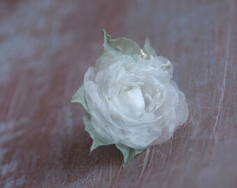 White Garden Rose Hair white rose hair clip | etsy White Garden Rose Hair white rose hair clip | etsy
