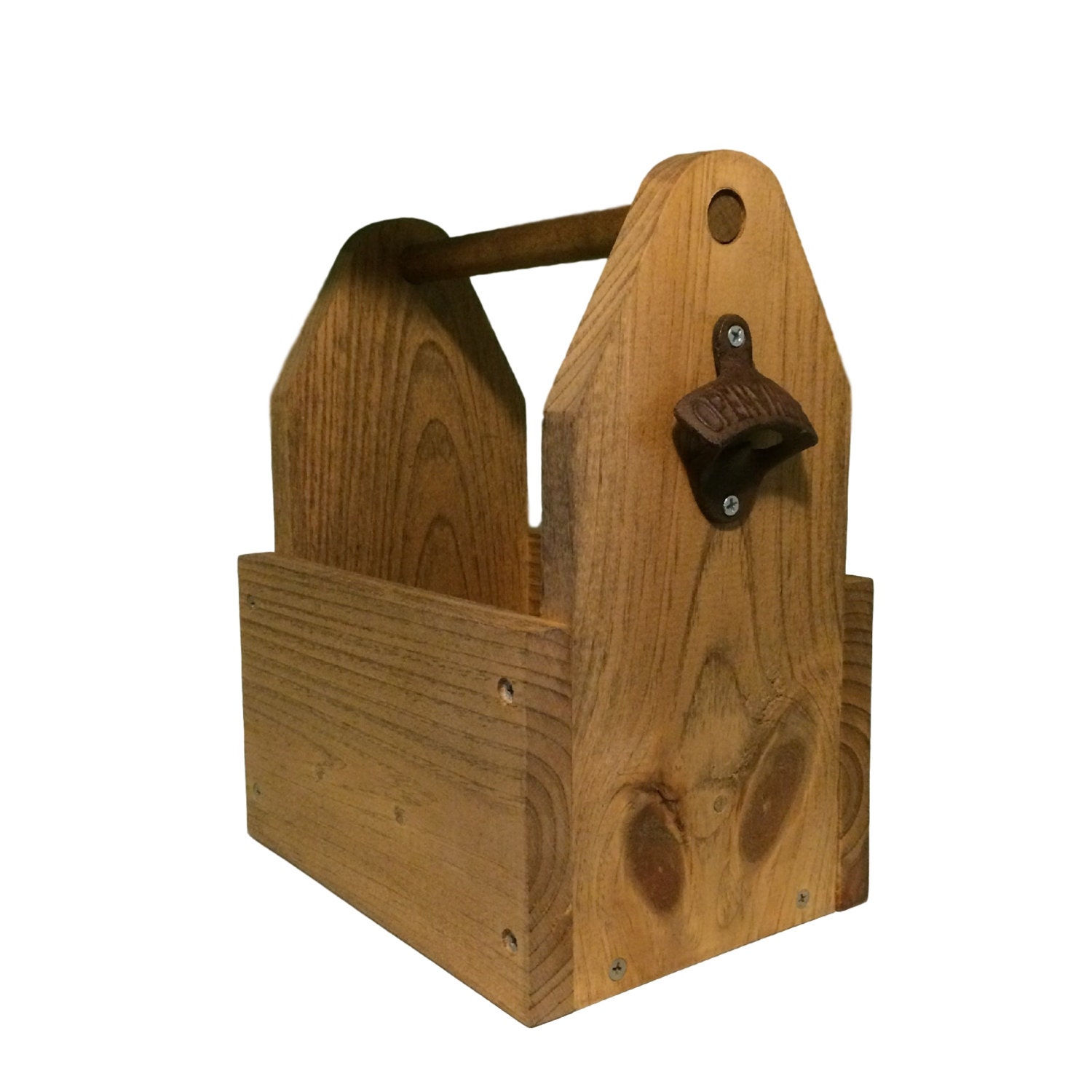Six Pack Wooden Beer Caddy Rustic Wood Tote With Bottle Opener Six Pack Wooden Beer Caddy Rustic Wood Tote With Bottle Opener 6