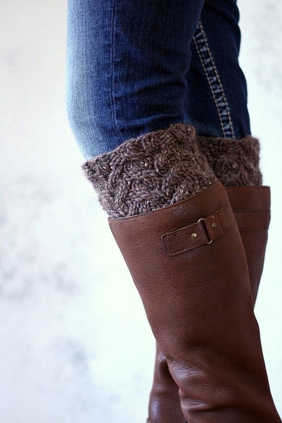 Be BRAVE Women's Boot Cuff Cable Knitting Pattern by ...