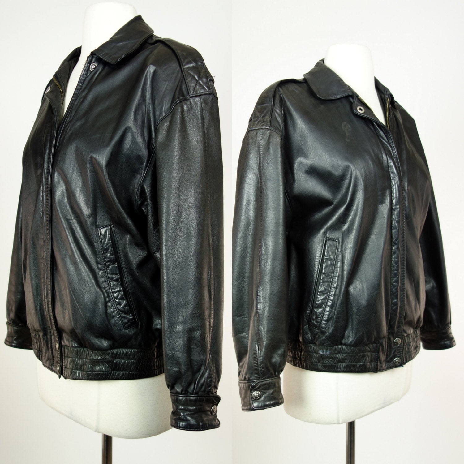 1980s leather jacket black leather bomber jacket Nordstrom