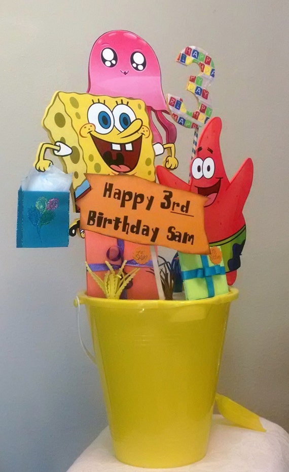 Spongebob Birthday Centerpiece Birthday Party Centerpiece