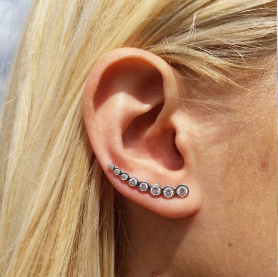 14K Gold Ear Cuff Circle Ear Cuff Minimalist by ChillsJewellery