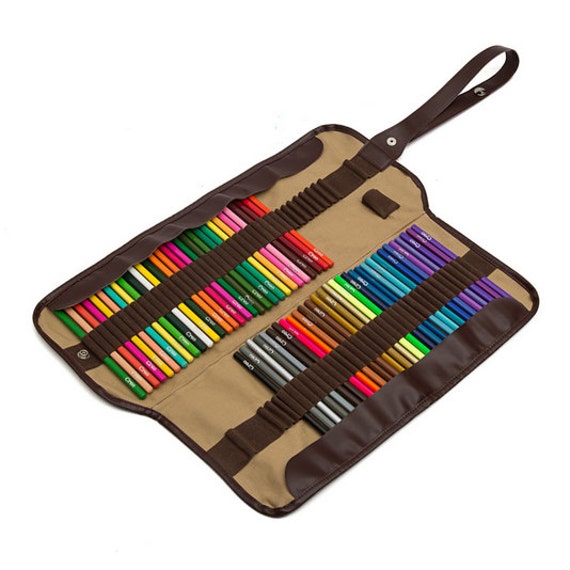 72 Pencil Holder Bag Fabric Paints Case Pencil by MyArtSupplies