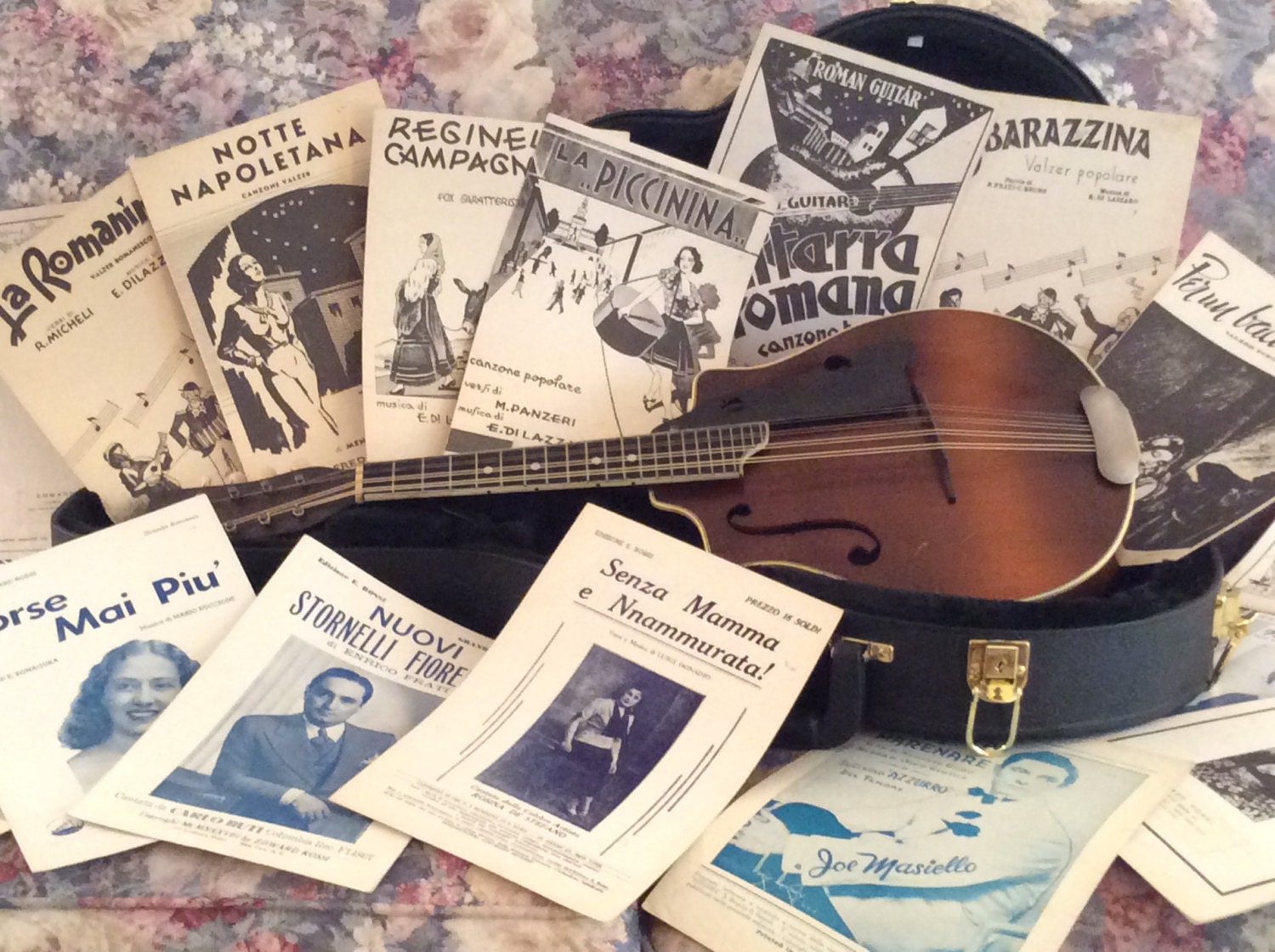 ITALIAN MANDOLIN MUSIC Collection of 24 Songs Italian Lyrics