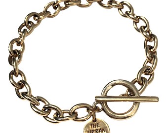 14k Gold Cable Chain Charm Bracelet by The Urban Charm