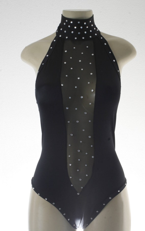 Exotic Dancewear Black one piece