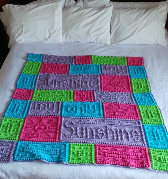 You Are My Sunshine Crochet Blanket