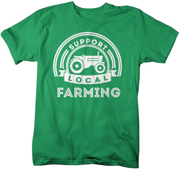 Items similar to Support Local Farming T-Shirt Tractor Farm Shirts