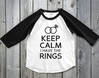 Ring Bearer Shirt, Ring Bearer Outfit, Ring Bearer Gift, Keep Calm I Have the Rings, Ring Security Shirt, Ring Security Tshirt