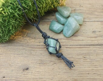 Aventurine necklace. Aventurine jewellery, Stone necklace, Crystal necklace, Hippie jewellery, Hippie necklace, Christmas gift. Gift idea