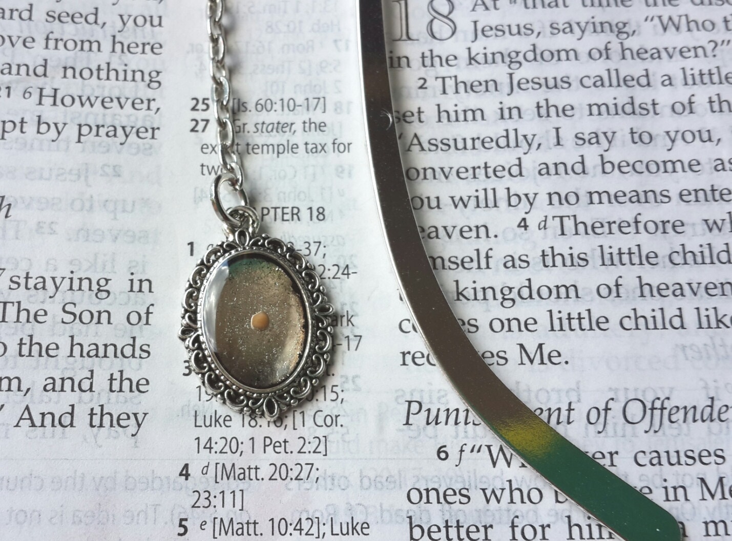 Mustard seed bookmark faith bookmark book lover gift