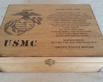 corps marine ask usmc keepsake