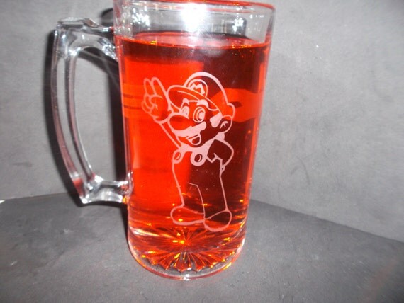 Custom etched MUG 27oz fan art