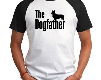The dogfather Pembroke Welsh Corgi Raglan T-Shirt