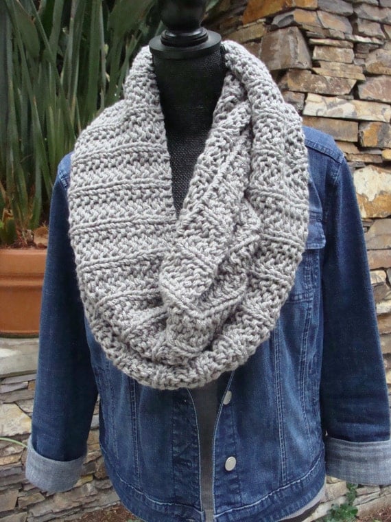 PATTERN 56 chunky knit scarf/cowl You can wear by IKnit4aCure