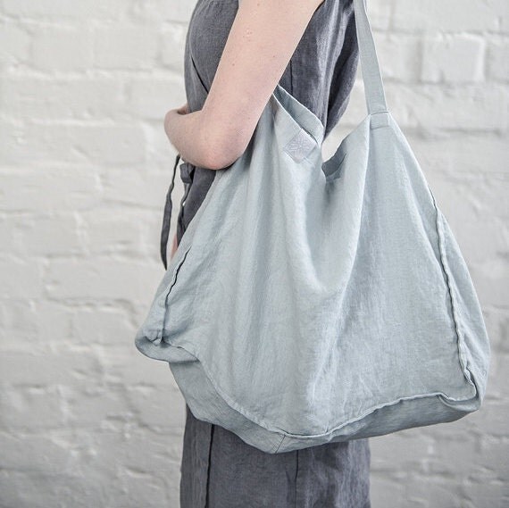large linen tote