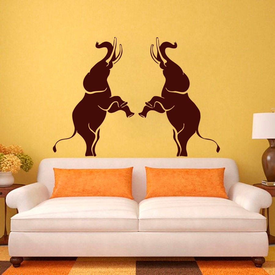 Elephant Wall Decals Vinyl Sticker Children Nursery by CozyDecal