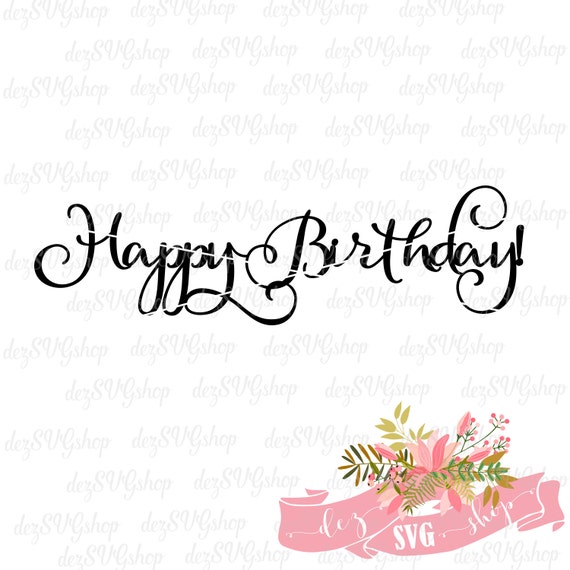 Download Happy Birthday Cake topper SVG file Cake topper cut file