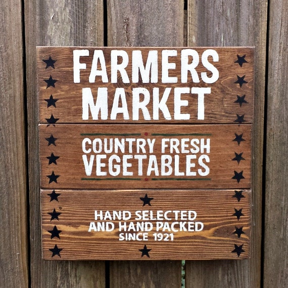Rustic Grocery Sign Primitive Wood Country