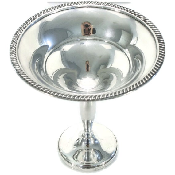 Vintage Sterling Silver Pedestal Dish Candy Dish Silver