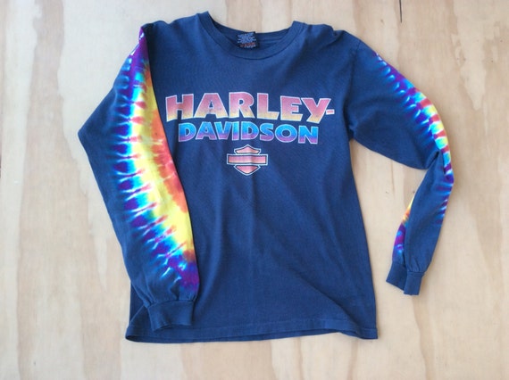 tie dye harley davidson t shirt