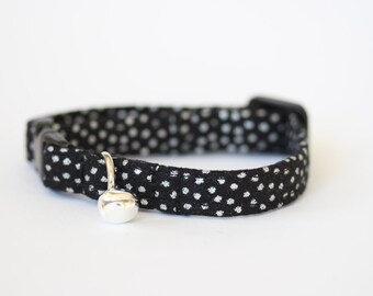 Black with Silver speckles - Cat Collar
