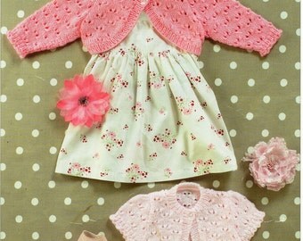 Baby Knitting Pattern Girls Knitting Pattern bolero baby