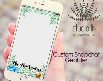 SNAPCHAT GEOFILTER, Custom Snapchat Geofilter, Beach wedding geofilter, Snapchat filter, tropical wedding snapchat geofilter