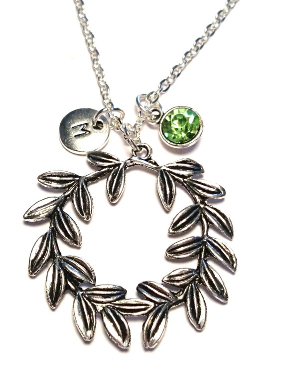 Laurel Wreath Necklace Laurel Wreath Charm by