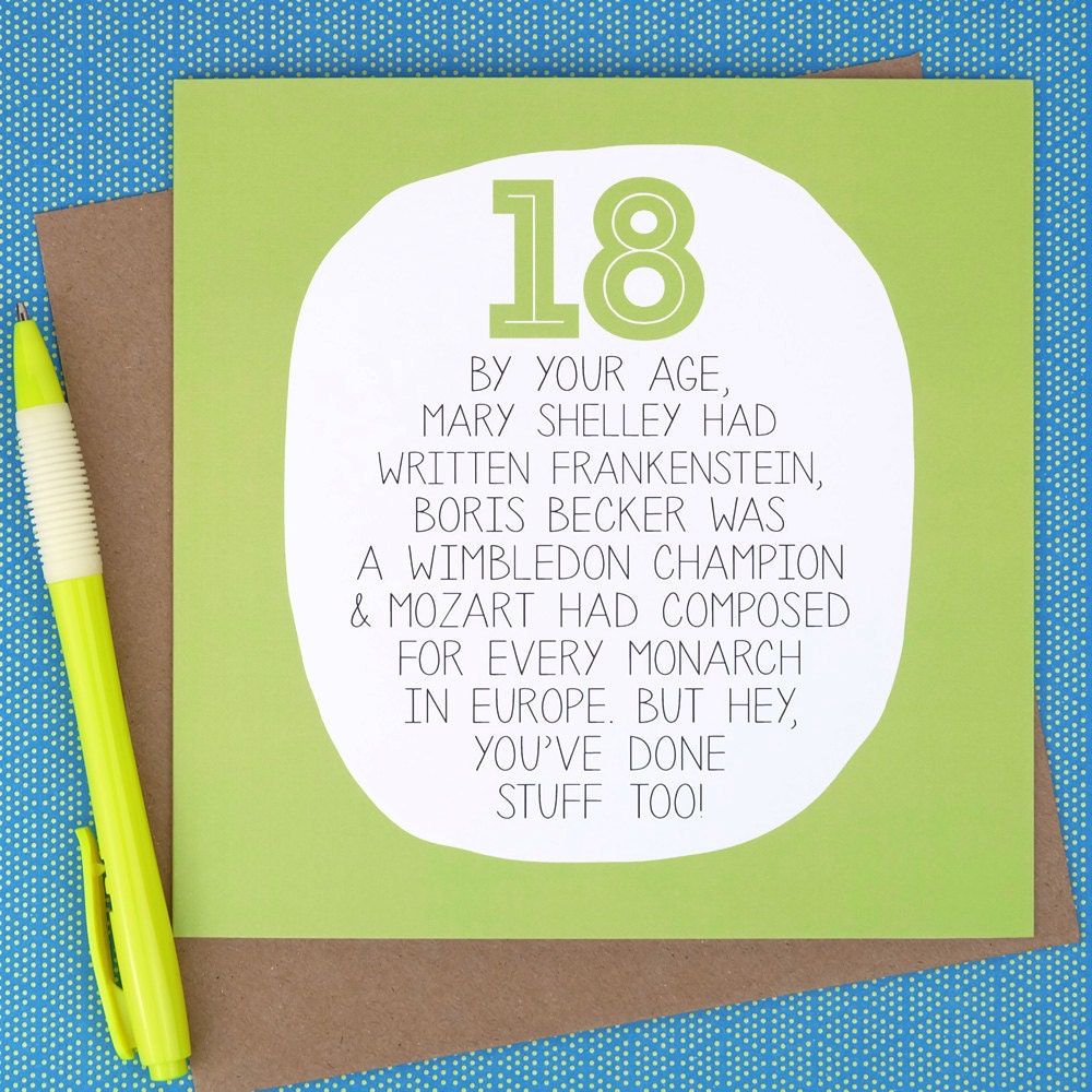 18th Birthday Card Funny Cards funny birthday cards