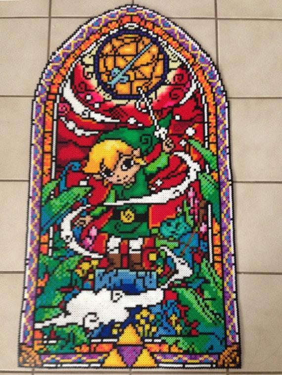 Wind Waker Zelda Pattern | items similar to zelda wind waker stained glass perler Wind Waker Zelda Pattern | items similar to zelda wind waker stained glass perler
