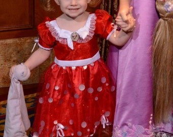Custom Minnie Mouse Costume Dress for Toddler, Girls, or Adult Women