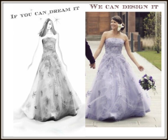 Design Your Own Custom Wedding Dress from by ...