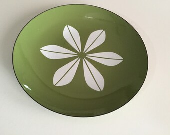 Catherine Holm LARGE 12 inch Enamelware Platter/ Danish Modern/CatherineHolm/Avocado/Mid Century/ By Gatormom13