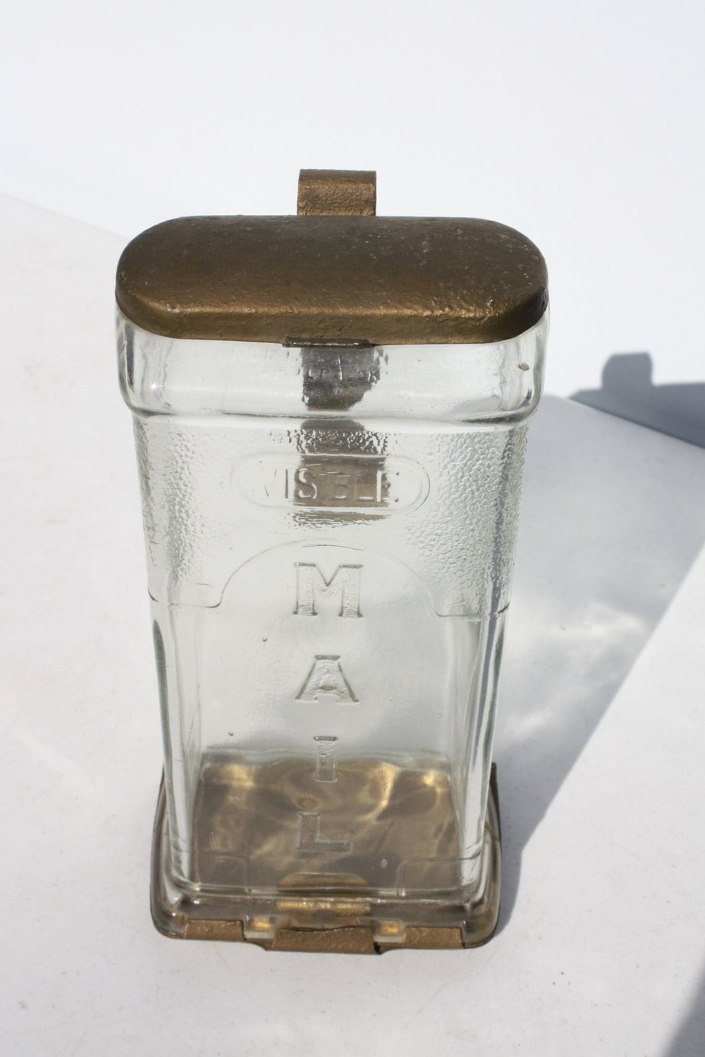 RESERVED FOR tcropper956Vintage Glass Mailbox F.