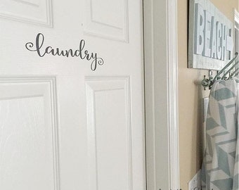 Laundry Decal - Laundry Room Decor - Laundry Room Decal - Laundry Sign - Farmhouse Decor - Country Cottage Decor