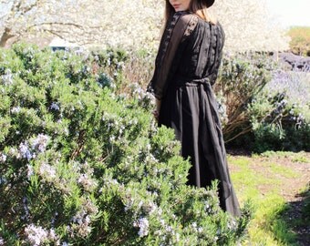 Bohemian Long Sleeve Bridesmaids Dress - Gothic Bridal Dresses - Chiffon Maxi Dresses For Women - Bohemian Bridesmaids Maxi Dresses