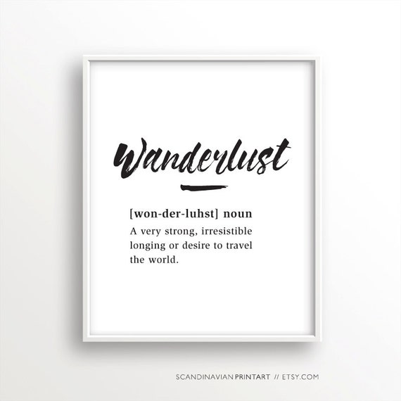 Shop Wanderlust Poster on Wanelo
