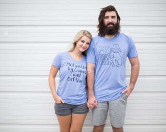 Couples gift set, Fathers Day gift, Best friend gift, Funny tshirts, Dog shirt, his and hers tees, boyfriend girlfriend gift, star wars
