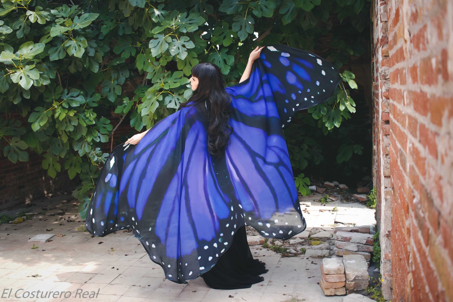 Butterfly wing cape scarf