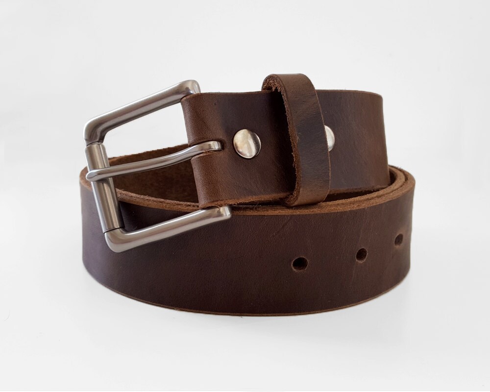 Natural Chromexcel Horween Leather Belt 1.5'' W
