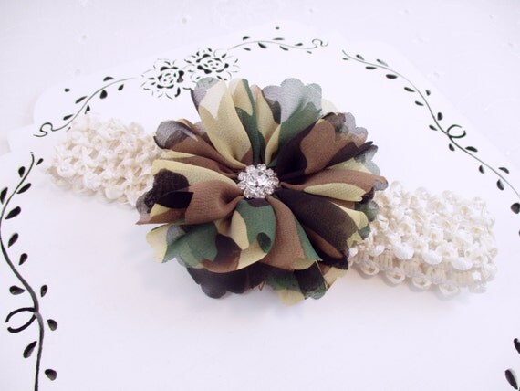 Camo Baby Headband Newborn Camo Baby Headband Newborn